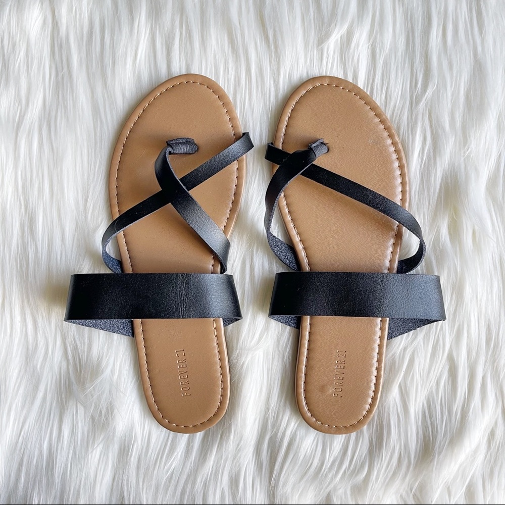 Black strappy sandals